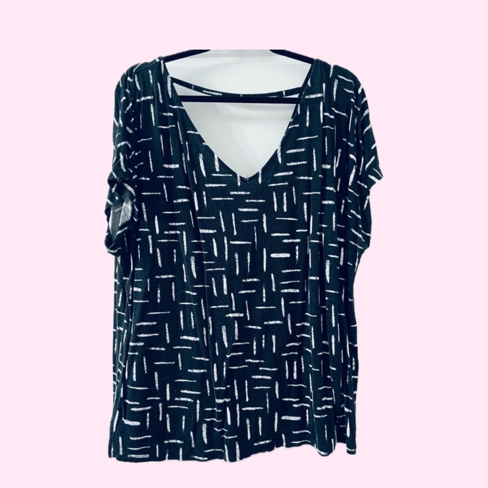 Geometric Patterned Cotton Blouse